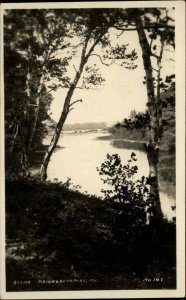 Kennebunkport ME Maine River Scene c1920 Real Photo Postcard