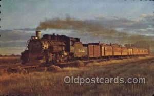 Between Alamosa and Durango Coloroado, USA Train Locomotive  Steam Engine Unu...