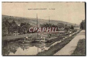 Pont-Saint-Vincent Old Postcard Channel