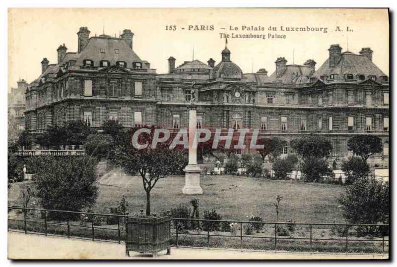 Old Postcard Paris Palais du Luxembourg