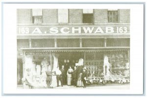 Memphis Tennessee TN Postcard 163 A. Schwab Store Schwab Beale St. Museum