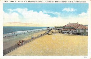 Carolina Beach North Carolina Casino Bathing Beach Antique Postcard K50584