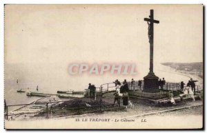 Old Postcard Treport Calvary