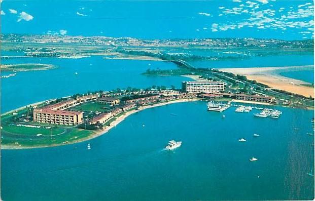 Air View of The Bahia Mission Bay Park San Diego California