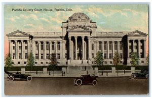 1913 Pueblo County Court House Pueblo Colorado CO Antique Posted Postcard