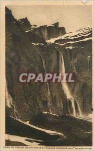 Old Postcard Fond du Gavarnie large waterfall (422 m) drop)