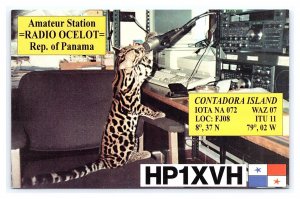 Postcard QSL CB Ham Radio Amateur Card From Republic Of Panama