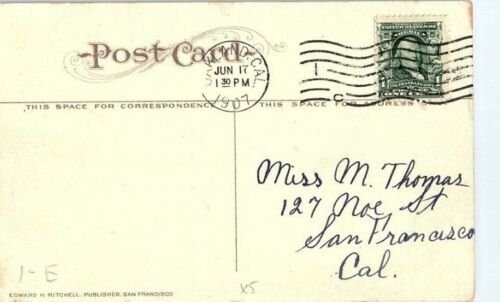 C.1907 Gate House Entrance to U.S. Navy Yard Mare Island, CA Postcard P122 
