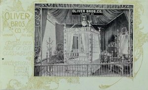 Pan-American Expo. Oliver Bros Co. Crystal Bed Made Of Cut Glass & Silver P78