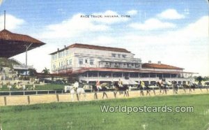 Race Track Havana Cuba Postcard