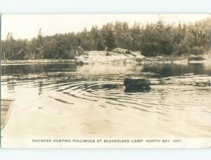 Pre-1949 rppc NICE VIEW North Bay Ontario ON W1058