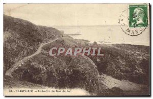 Postcard Old Granville Le Roc Tower Trail
