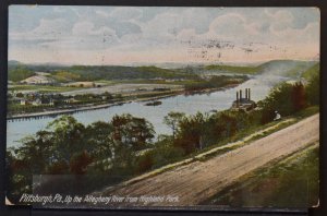 Pittsburgh, PA - Up the Allegheny River from Highland Park - 1908