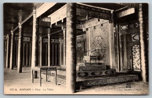 Vietnam  Annam  Hue  The Throne  Postcard