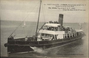 Saint Nazaire  L'Athlete TUG BOAT  CGT Line Compagnie G�n�rale Transatlantique