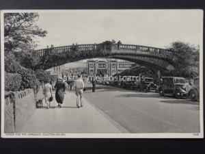 Essex CLACTON ON SEA Bridge & Pier Approach OLD CARS c1930's by Cook & Evans CoS