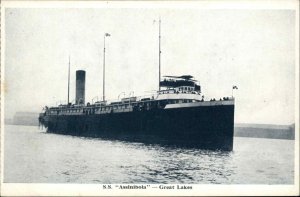Great Lakes Steamship Steamer S.S. Assiniboia Vintage Postcard