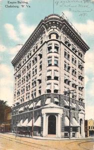 Clarksburg West Virginia Empire Building Antique Postcard J72093