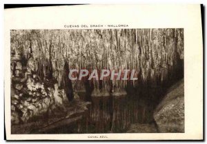 Postcard Old Cuevas del Drach Mallorca Channel azul