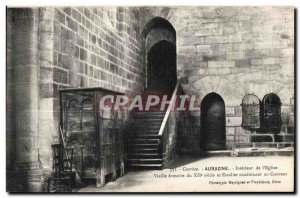 Postcard Old Correze Aubazine Interior of I Church Old Wardrobe from the twel...