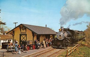 BLACK RIVER & WESTERN RAILROAD Flemington Ringoes, NJ Train 60s Vintage Postcard