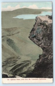 MT. TAMALPAIS, CA ~ Handcolored SUBLIME POINT View c1910s Marin County Postcard