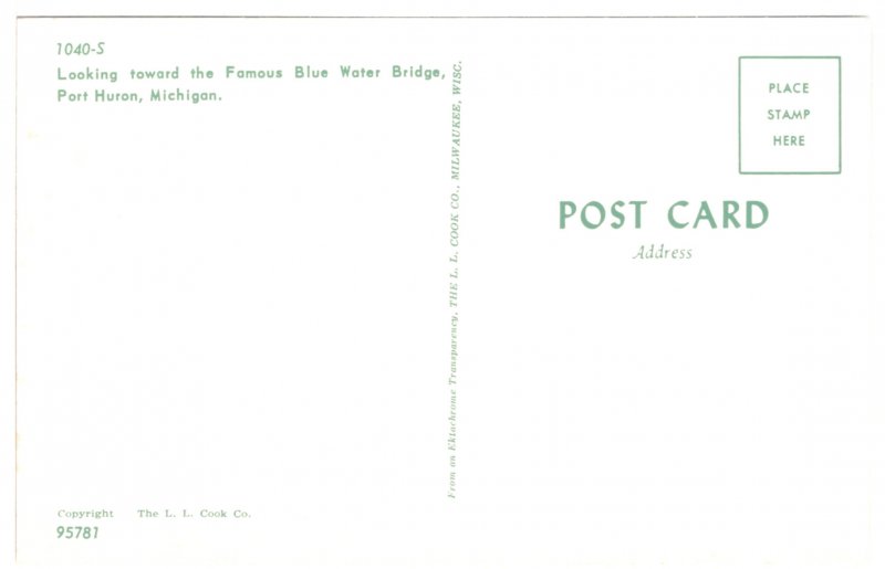 US    PC3349  BLUE WATER BRIDGE, PORT HURON, MICHIGAN