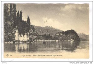 Villa Serbelloni Vista Dal Lago Di Lecco, Lago di Como (Lombardy), Italy, 190...