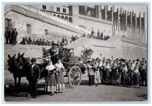 1934 Festival Of The Reconquest Mallora Spain RPPC Photo Posted Postcard 