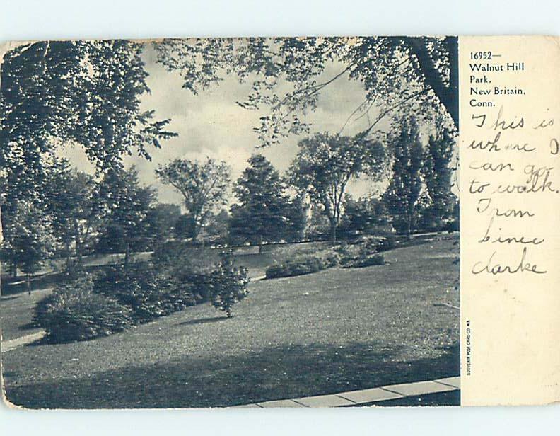 Pre-1907 PARK SCENE New Britain Connecticut CT H4055