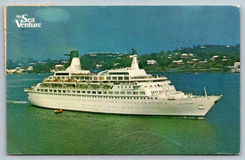 Cruise Liner Postcard - MS Sea Venture - 1972