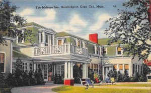 Melrose Inn Harwichport Cape Cod Massachusetts 1946 linen postcard