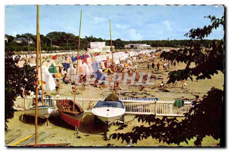 Old Postcard Saint Georges de Didonne The Beach