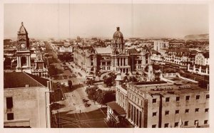 DURBAN SOUTH AFRICA~MAIN SQUARE~1930s HALLIS & COY PHOTO POSTCARD