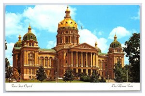 Iowa State Capitol Des Moines Iowa Postcard