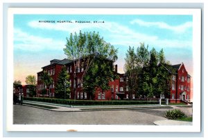 c1920s View of Riverside Hospital Paducah Kentucky KY Unposted Postcard