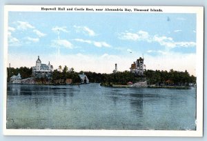 Alexandria Bay New York NY Postcard Hopewell Hall and Castle Rest c1930's