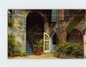 Postcard Brulatour Courtyard New Orleans Louisiana USA