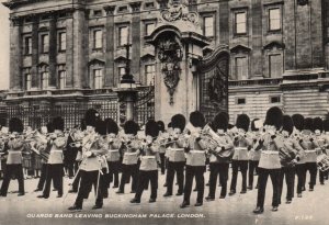 Guards Leaving Buckingham Palace,London,England,UK BIN