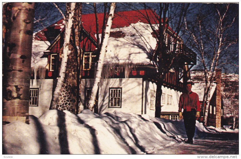 Manoir Pinoteau, Winter Scene, MONT-TREMBLANT, Quebec, Canada, 40-60's