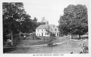 Haverhill Massachusetts 1930s RPPC Real Photo Postcard Whittier's Birthplace