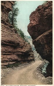 Vintage Postcard 1920's Williams Canyon Trails And Hikes Manitou Colorado CO