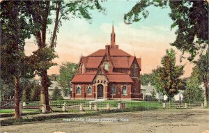 CONCORD MASSACHUSETTS~FREE PUBLIC LIBRARY~1912 POSTCARD