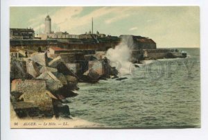 425754 ALGERIA LIGHTHOUSE mole Vintage postcard