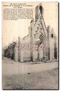 Postcard Old Batz Ruins of the Chapel of Morier