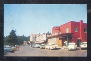 OCCIDENTAL CALIFORNIA DOWNTOWN STREET SCENE OLD CARS VINTAGE POSTCARD