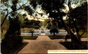 South Africa In  St George's Park Port Elizabeth Vintage Postcard 09.63