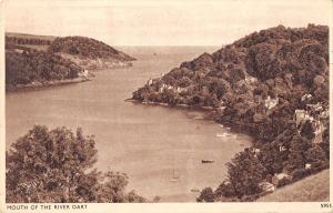 uk3202 mouth of the river dart devon ship real photo uk