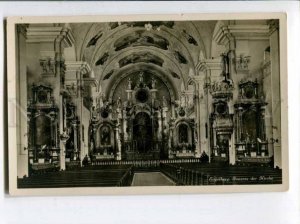 401379 SWITZERLAND Engelberg church interior Vintage photo PC