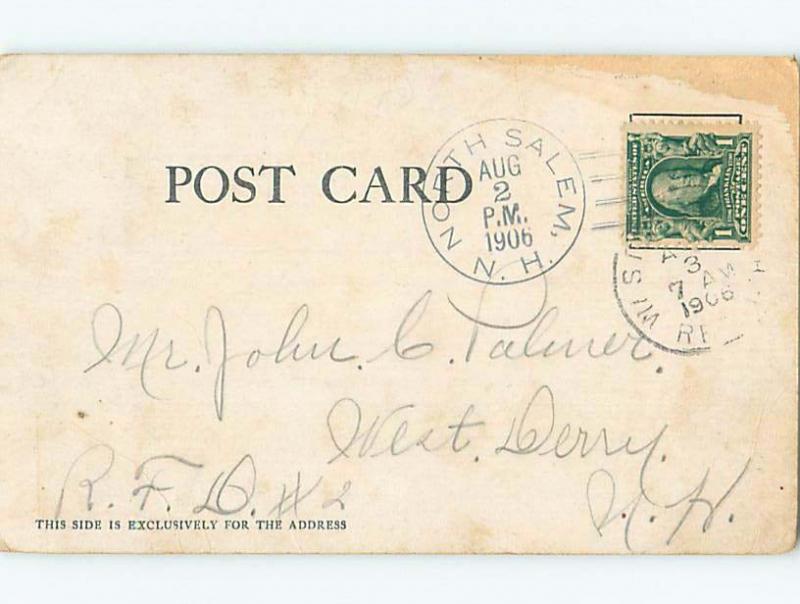 Pre-1907 comic signed KROGSTAD - BOY WITH FISHING POLE TALKING HL2119